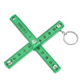 Darrahopens Tools > Other Tools > Hand Tools 2Pcs ABS Folding Ruler Portable 0.5m Foldable Ruler with Key Ring for Carpentry Laying TilesGreen In Australia - Darrahopens