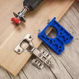 Darrahopens Tools > Other Tools > Hand Tools 35 mm hinge drill set with hinge hole and hinge template, drill guide, power drill accessory, for concealed hinges, cabinet hinges, mounting plates, woodworking