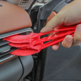 Darrahopens Tools > Other Tools > Hand Tools 4 Pack Red Shutter and Car AC Vent Cleaner Brush with Washable Microfiber Cleaning Cloth – Reusable Window Blind Dust Remover for Air Vent, Car AC Vent, Fan & Narrow Gap