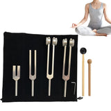 Darrahopens Tools > Other Tools > Hand Tools 4PCS Tuning Fork Set With Mallet Sound Tool Sensory Tuning Forks