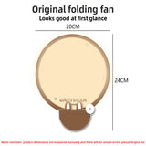 Darrahopens Tools > Other Tools > Hand Tools 5 Pack Beige Happy Summer Cute Cartoon Folding Hand Fans Portable Mini Circular Fans 20x24cm for Aussie Summer Outdoor Travel with Matching Storage Pouches for Kids and Adults