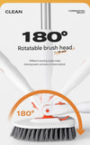 Darrahopens Tools > Other Tools > Hand Tools 6-piece(Three-section pole+stiff brush+base plate+microfiber cloth + scouring pad+ squeegee) Long Handle Bathroom Floor Scrub Brush  - 180° Rotating Angle, Stainless Steel Pole, Corner Cleaning Design for Tiles, Grout, Bathtub, Shower - Heavy Duty Cleanin