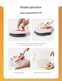 Darrahopens Tools > Other Tools > Hand Tools 6-piece(Three-section pole+stiff brush+base plate+microfiber cloth + scouring pad+ squeegee) Long Handle Bathroom Floor Scrub Brush  - 180° Rotating Angle, Stainless Steel Pole, Corner Cleaning Design for Tiles, Grout, Bathtub, Shower - Heavy Duty Cleanin