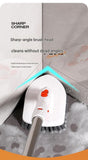 Darrahopens Tools > Other Tools > Hand Tools 6-piece(Three-section pole+stiff brush+base plate+microfiber cloth + scouring pad+ squeegee) Long Handle Bathroom Floor Scrub Brush  - 180° Rotating Angle, Stainless Steel Pole, Corner Cleaning Design for Tiles, Grout, Bathtub, Shower - Heavy Duty Cleanin