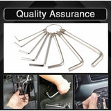 Darrahopens Tools > Other Tools > Hand Tools 8 pcs Practical Metric Hex Allen Key Wrench Set For Repair 1.5/2/2.5/3/3.5/4/5/6Mm (Silver)