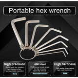 Darrahopens Tools > Other Tools > Hand Tools 8 pcs Practical Metric Hex Allen Key Wrench Set For Repair 1.5/2/2.5/3/3.5/4/5/6Mm (Silver)