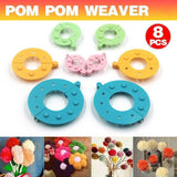 Darrahopens Tools > Other Tools > Hand Tools 8Pcs Pompom Maker Kit 3.5/5.5/7/9Cm 4 Sizes Knitting L-Oom Diy Pom Pom Maker