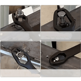Darrahopens Tools > Other Tools > Hand Tools Black multi-functional 5mm thick box wrench, double-ended self-tightening adjustable wrench, wrench diameter 3-17mm, portable hand tool, suitable for automotive and household use.