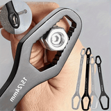 Darrahopens Tools > Other Tools > Hand Tools Black multi-functional 5mm thick box wrench, double-ended self-tightening adjustable wrench, wrench diameter 3-17mm, portable hand tool, suitable for automotive and household use.