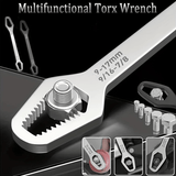 Darrahopens Tools > Other Tools > Hand Tools Black multi-functional 5mm thick box wrench, double-ended self-tightening adjustable wrench, wrench diameter 3-17mm, portable hand tool, suitable for automotive and household use.