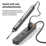 Darrahopens Tools > Other Tools > Hand Tools Black Portable Cordless Soldering Iron Kit 5V 8W USB Rechargeable - 3 Temperature Settings, Fast Heating Mini Soldering Tool for Circuit Boards, Electronics Repair, Wiring and DIY Projects In Australia - Darrahopens