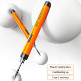Darrahopens Tools > Other Tools > Hand Tools Black Portable Cordless Soldering Iron Kit 5V 8W USB Rechargeable - 3 Temperature Settings, Fast Heating Mini Soldering Tool for Circuit Boards, Electronics Repair, Wiring and DIY Projects In Australia - Darrahopens