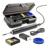 Darrahopens Tools > Other Tools > Hand Tools Black Portable Cordless Soldering Iron Kit 5V 8W USB Rechargeable - 3 Temperature Settings, Fast Heating Mini Soldering Tool for Circuit Boards, Electronics Repair, Wiring and DIY Projects In Australia - Darrahopens