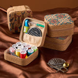 Darrahopens Tools > Other Tools > Hand Tools Brown Fantasy Fish Collection Portable Sewing Kit – Compact Travel Set with Needles, Thread, Scissors, Thimble, and Pin Cushion for Home, Dorm, or Emergency Repairs