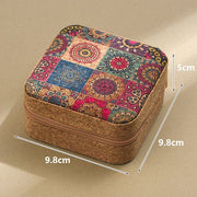 Darrahopens Tools > Other Tools > Hand Tools Brown Flower Sea Style Portable Sewing Kit – Compact Travel Set with Needles, Thread, Scissors, Thimble, and Pin Cushion for Home, Dorm, or Emergency Repairs