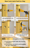 Darrahopens Tools > Other Tools > Hand Tools Door Latch Chisel Positioning Tool: Precise Positioning Without Measurement, Easy Installation With Less Effort/BLUE In Australia - Darrahopens