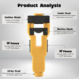 Darrahopens Tools > Other Tools > Hand Tools Door Latch Chisel Positioning Tool: Precise Positioning Without Measurement, Easy Installation With Less Effort/BLUE In Australia - Darrahopens