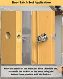 Darrahopens Tools > Other Tools > Hand Tools Door Latch Chisel Positioning Tool: Precise Positioning Without Measurement, Easy Installation With Less Effort/YELLOW In Australia - Darrahopens