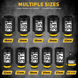 Darrahopens Tools > Other Tools > Hand Tools ELEAD 11Pcs 1/2" Drive Deep Impact Socket Set 27-38mm Metric Cr-Mo Wheel Nut Kit