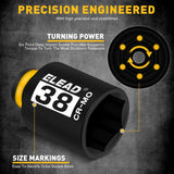 Darrahopens Tools > Other Tools > Hand Tools ELEAD 11Pcs 1/2" Drive Deep Impact Socket Set 27-38mm Metric Cr-Mo Wheel Nut Kit