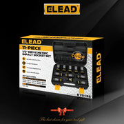 Darrahopens Tools > Other Tools > Hand Tools ELEAD 11Pcs 1/2" Drive Deep Impact Socket Set 27-38mm Metric Cr-Mo Wheel Nut Kit