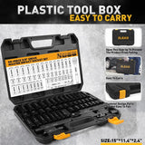 Darrahopens Tools > Other Tools > Hand Tools ELEAD 50Pcs 3/8'' Drive Impact Socket Set Deep Socket Metric Ratchet Adapter