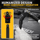 Darrahopens Tools > Other Tools > Hand Tools ELEAD 50Pcs 3/8'' Drive Impact Socket Set Deep Socket Metric Ratchet Adapter