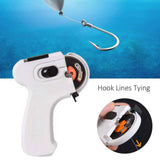 Darrahopens Tools > Other Tools > Hand Tools Fishing Knot Tying Tool, Automatic Fishing Hook Tyer, Line Tying Device, Electric Hook Setter, Outdoor Tool for Boaters, Anglers Long handle (white)