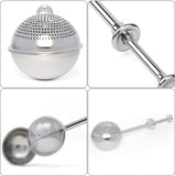 Darrahopens Tools > Other Tools > Hand Tools Flour Duster, One-Hand Operation, 304 Stainless Steel Powder Sugar Bowl Dusting Duster, Dusting Flour Sieve