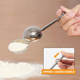 Darrahopens Tools > Other Tools > Hand Tools Flour Duster, One-Hand Operation, 304 Stainless Steel Powder Sugar Bowl Dusting Duster, Dusting Flour Sieve