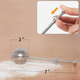 Darrahopens Tools > Other Tools > Hand Tools Flour Duster, One-Hand Operation, 304 Stainless Steel Powder Sugar Bowl Dusting Duster, Dusting Flour Sieve