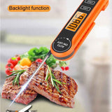 Darrahopens Tools > Other Tools > Hand Tools Foldable Digital Meat Thermometer, IPX5 Waterproof Fast Read with Backlight ℃/℉ Switch for Kitchen, BBQ, Baking