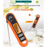 Darrahopens Tools > Other Tools > Hand Tools Foldable Digital Meat Thermometer, IPX5 Waterproof Fast Read with Backlight ℃/℉ Switch for Kitchen, BBQ, Baking