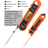 Darrahopens Tools > Other Tools > Hand Tools Foldable Digital Meat Thermometer, IPX5 Waterproof Fast Read with Backlight ℃/℉ Switch for Kitchen, BBQ, Baking