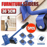 Darrahopens Tools > Other Tools > Hand Tools Furniture Lifter and Mover Tool Set 5PCS Heavy Duty Roller Sliders for Moving