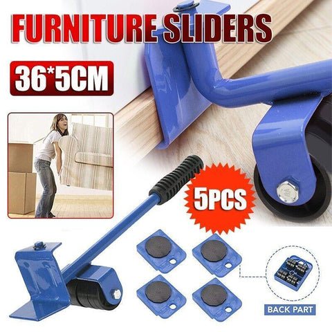 Darrahopens Tools > Other Tools > Hand Tools Furniture Lifter and Mover Tool Set 5PCS Heavy Duty Roller Sliders for Moving