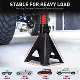 Darrahopens Tools > Other Tools > Hand Tools HORUSDY 2Pcs 6 Ton Jack Stands Double Lock Adjustable Truck Ratchet Lift Hoist