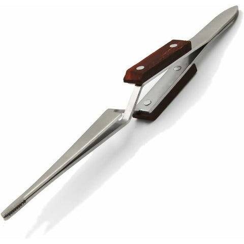 Darrahopens Tools > Other Tools > Hand Tools Industrial Precision Welding Tweezers With Fiber Handle Cross Tweezer Fine Tip Straight Stainless Steel For Electronic