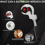 Darrahopens Tools > Other Tools > Hand Tools Large-Open Adjustable Basin Wrench, 3-Head Interchangeable Tight-Space Plumbing Tool, Aluminum Alloy Anti-Slip Home Maintenance Tool（Black handle）
