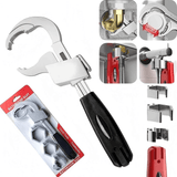 Darrahopens Tools > Other Tools > Hand Tools Large-Open Adjustable Basin Wrench, 3-Head Interchangeable Tight-Space Plumbing Tool, Aluminum Alloy Anti-Slip Home Maintenance Tool（Black handle）