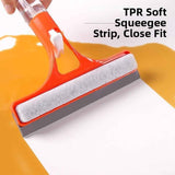 Darrahopens Tools > Other Tools > Hand Tools Light Green 2-in-1 for  Window Squeegee with Built-in Sprayer, Silicone Glass Cleaner Scraper with Sponge Wiper Shower Mirrors Cars, Streak- Cleaning Tool. In Australia - Darrahopens