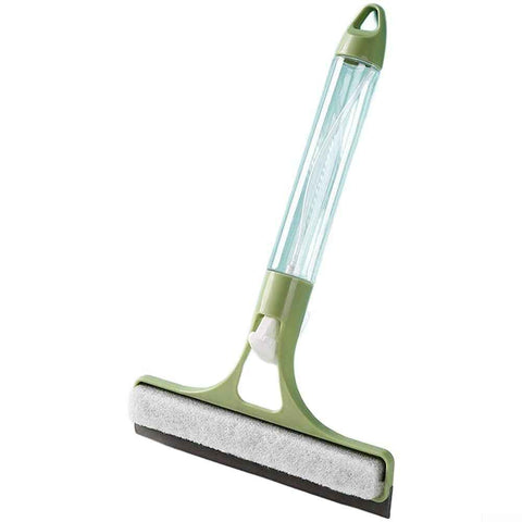 Darrahopens Tools > Other Tools > Hand Tools Light Green 2-in-1 for  Window Squeegee with Built-in Sprayer, Silicone Glass Cleaner Scraper with Sponge Wiper Shower Mirrors Cars, Streak- Cleaning Tool. In Australia - Darrahopens