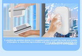 Darrahopens Tools > Other Tools > Hand Tools Magnetic Double Sided Window Cleaner for 18-30mm Double Glazed Glass High Rise Safety Wiper Tool White