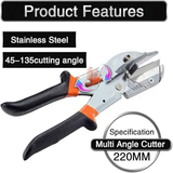 Darrahopens Tools > Other Tools > Hand Tools Multi-Angle Cutting Shear, Woodworking Precision Tool, 135-Degree Adjustable, Imported Steel, DIY & Trim Finishing Tool