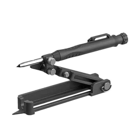 Darrahopens Tools > Other Tools > Hand Tools Multi-function Scribing Tool- Construction Pencil- Aluminum Alloy Scribe Tool with Deep Hole Pencil,DIY Woodworking Scribe Gauge Scriber Line Maker Measuring Tool（Black plastic with pen）