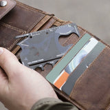 Darrahopens Tools > Other Tools > Hand Tools Multi Tool,18 In 1 Multifunction Card Tool Holder Stainless Steel Multi-Tools Pocket Tools Gadget Bottle Opener Men
