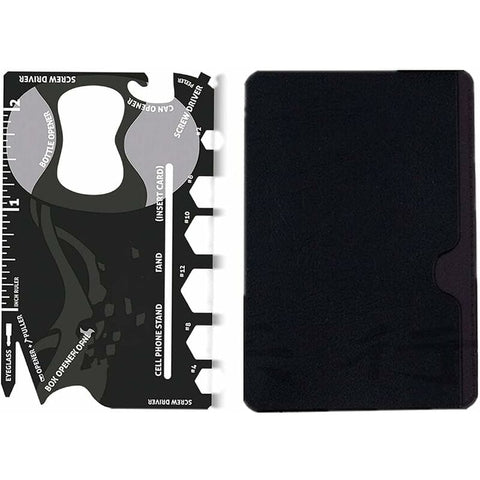 Darrahopens Tools > Other Tools > Hand Tools Multi Tool,18 In 1 Multifunction Card Tool Holder Stainless Steel Multi-Tools Pocket Tools Gadget Bottle Opener Men