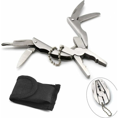 Darrahopens Tools > Other Tools > Hand Tools Multi-Tool Pliers Kit Multifunction Pocket Tool With Black Leather Sheath, Multitools Pliers For Camping, Fishing,