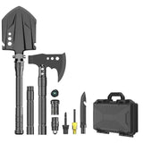 Darrahopens Tools > Other Tools > Hand Tools multifunctional entrenching shovel, axe set, outdoor camping, folding shovel, vehicle mounted tool, emergency kit, Australian outback, hiking tool, digging axe, bushcraft gear - Black - Size 7SD14-25JD In Australia - Darrahopens
