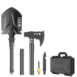 Darrahopens Tools > Other Tools > Hand Tools multifunctional entrenching shovel, axe set, outdoor camping, folding shovel, vehicle mounted tool, emergency kit, Australian outback, hiking tool, digging axe, bushcraft gear - Black - Size 7SD14-25JD In Australia - Darrahopens